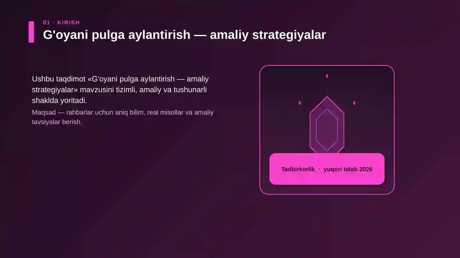 G'oyani pulga aylantirish — amaliy strategiyalar 3