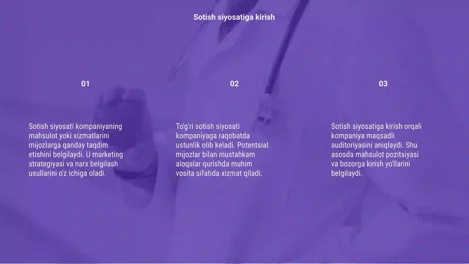Sotish siyosati 3
