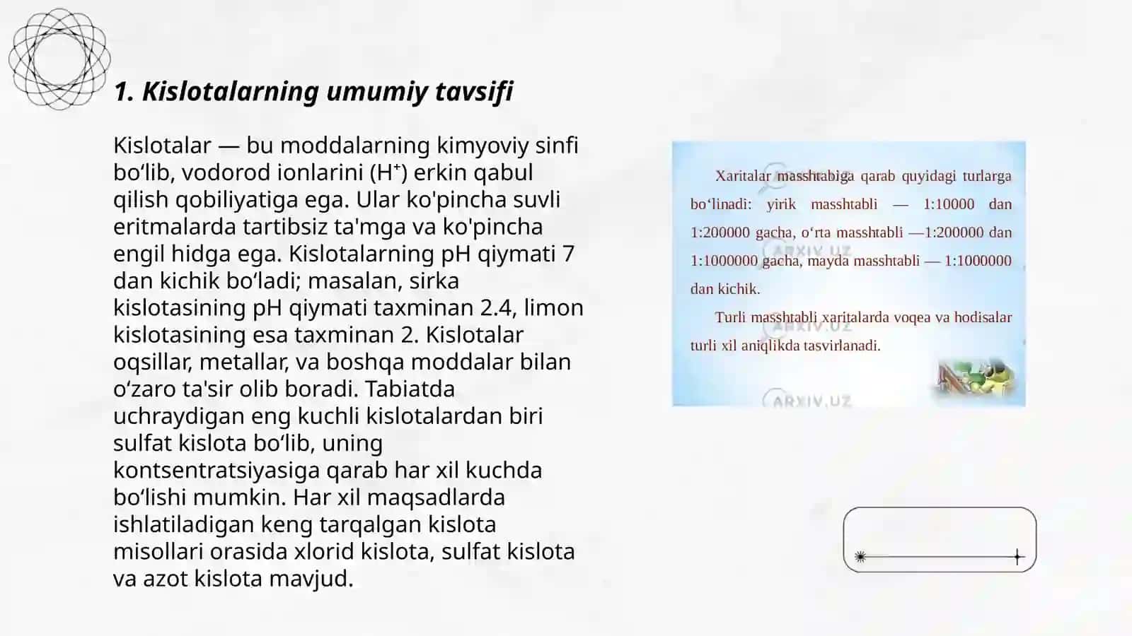 Kislotaning turlari, nomenklaturasi va strukturalarini ifodalash 3