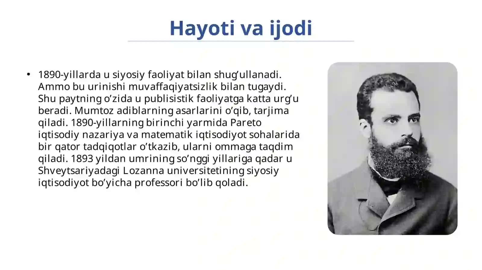 V.Paretoning hayoti va ijodi 3