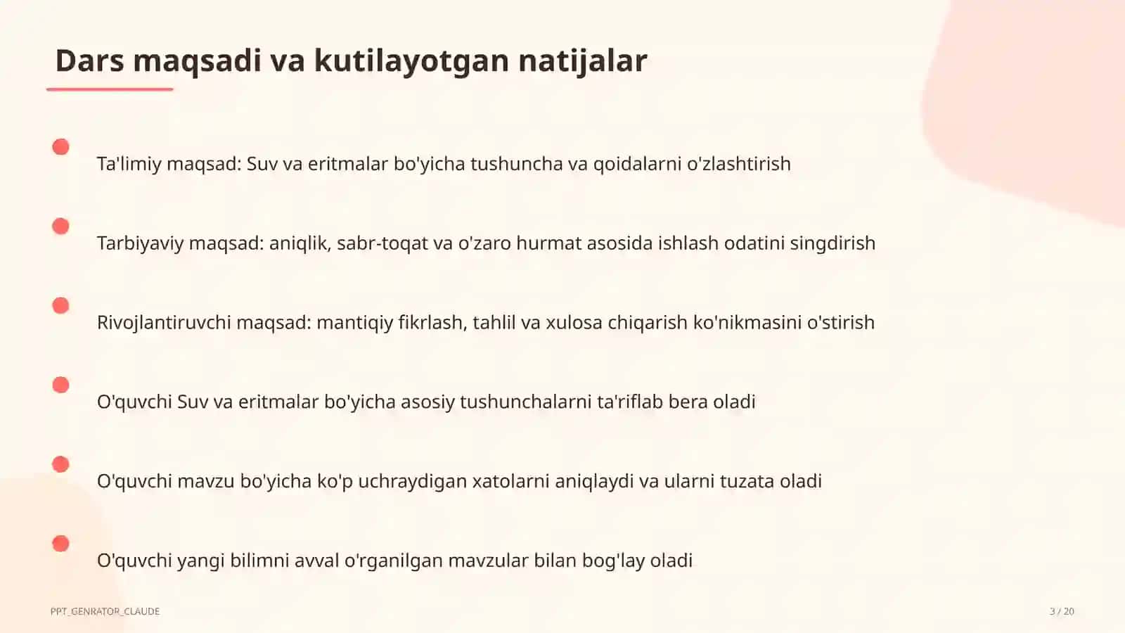 Suv va eritmalar (7-sinf) 3