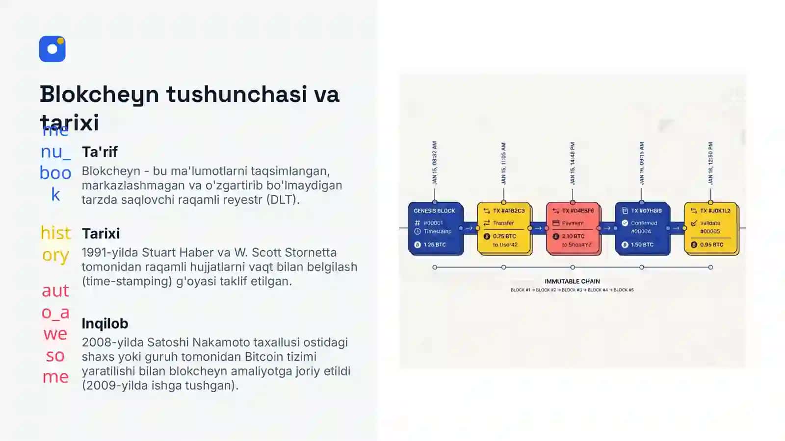 Blokcheyn texnologiyasi va uning xavfsizlik jihatlari 3