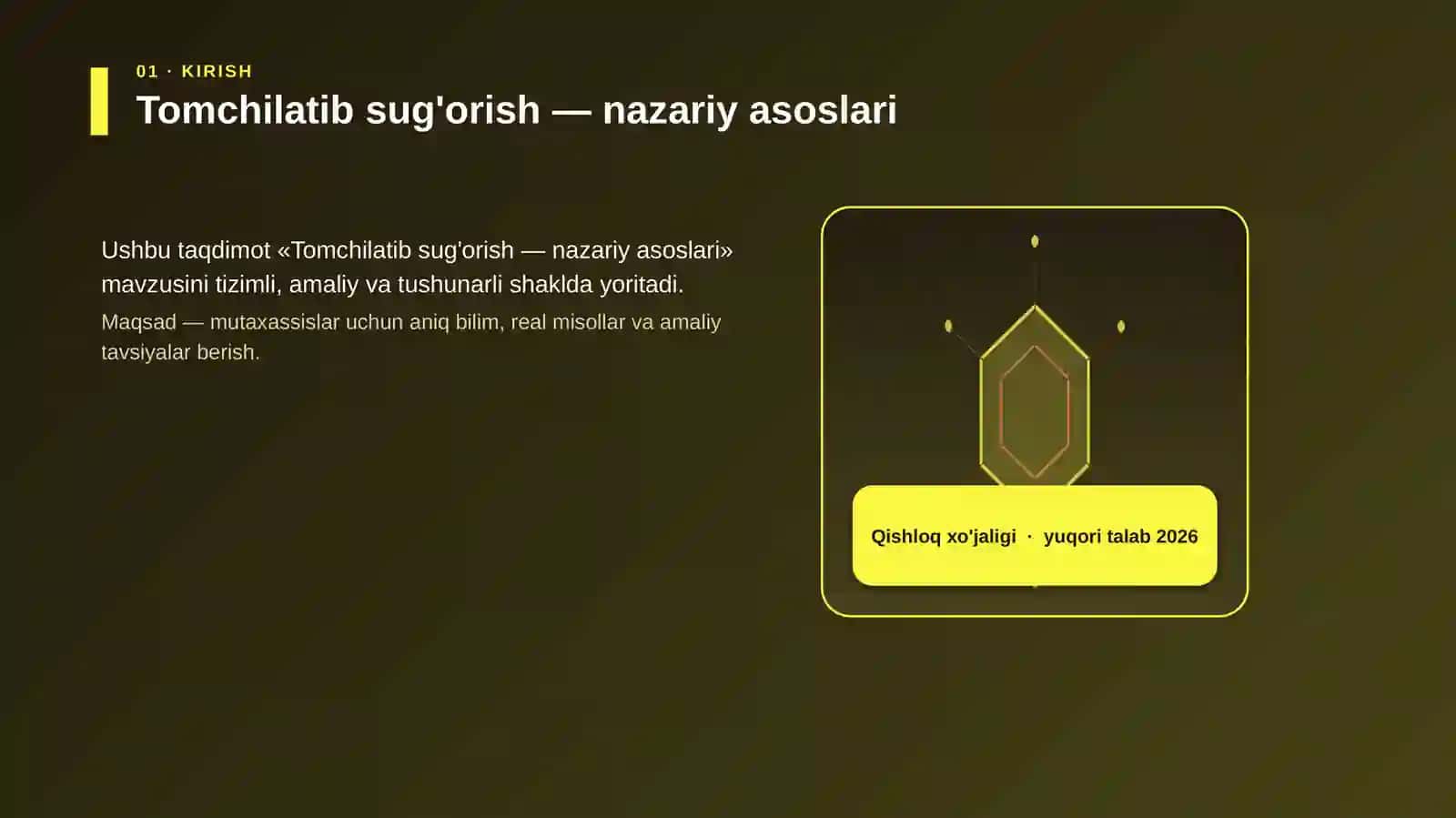 Tomchilatib sug'orish — nazariy asoslari 3