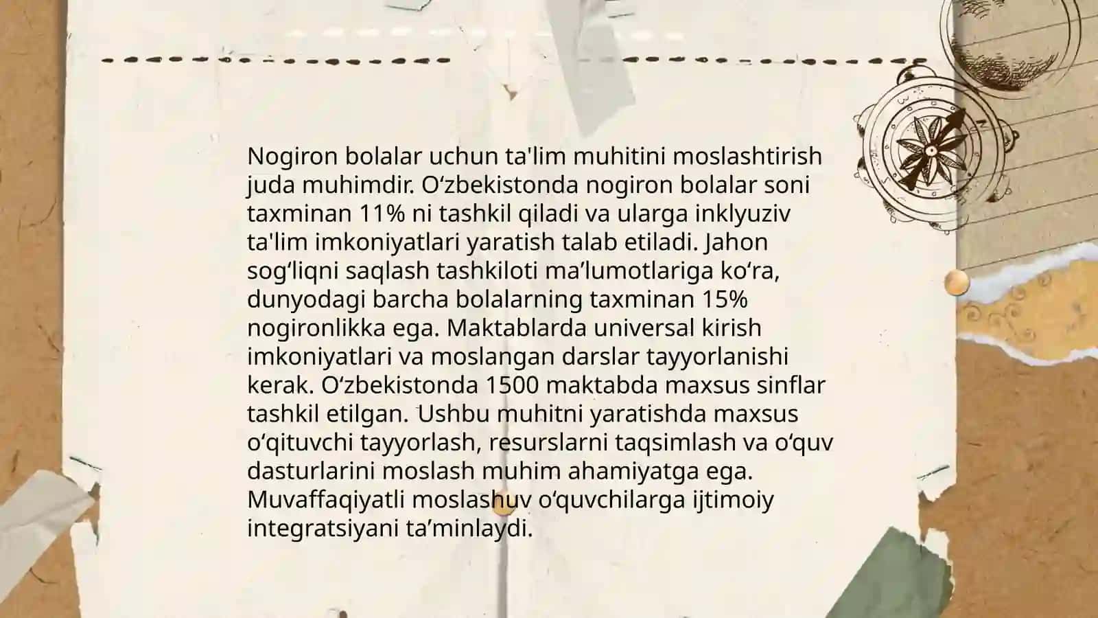 Nogiron bolalarni ta'lim jarayoniga ijtimoiy jalb qilish muammosi 3