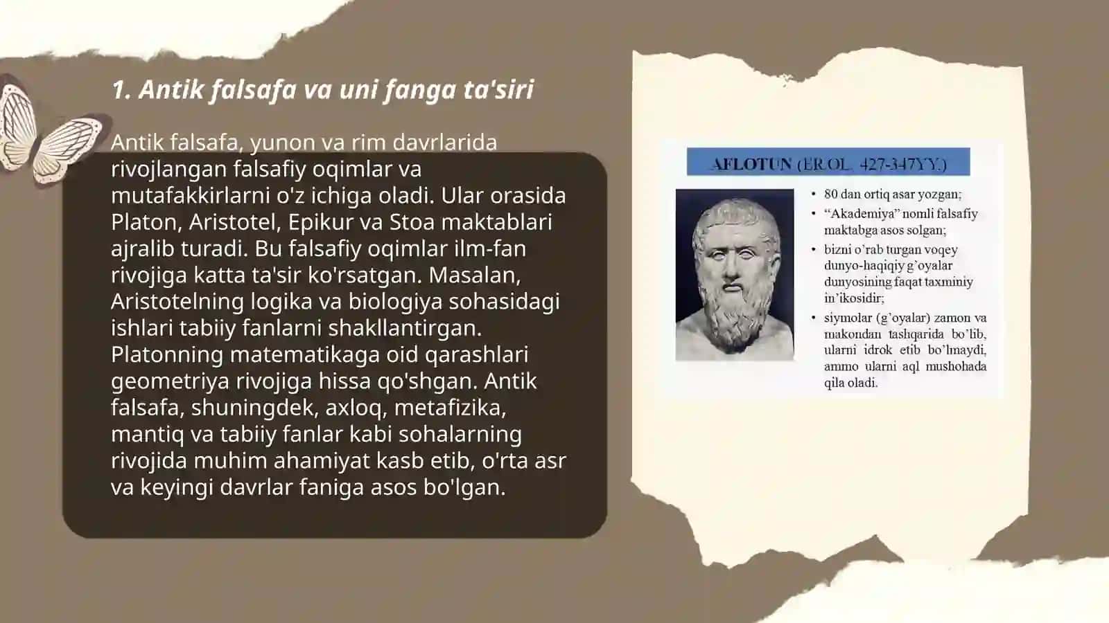 G’arb Falsafasining fanga taraqqiyoti 3