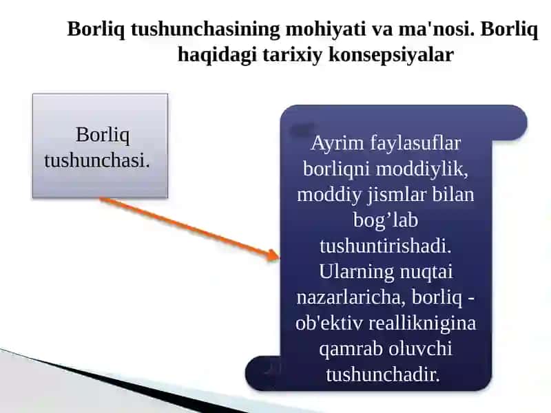 BORLIQ VA TABIYAT FALSAFASI (ONTOLOGIYA) 3