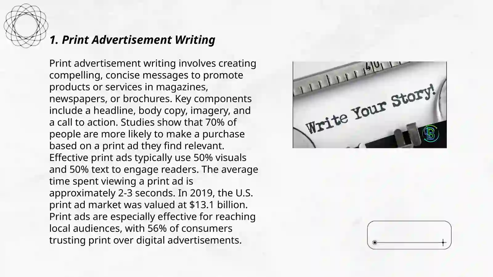 Advertisement writing 3