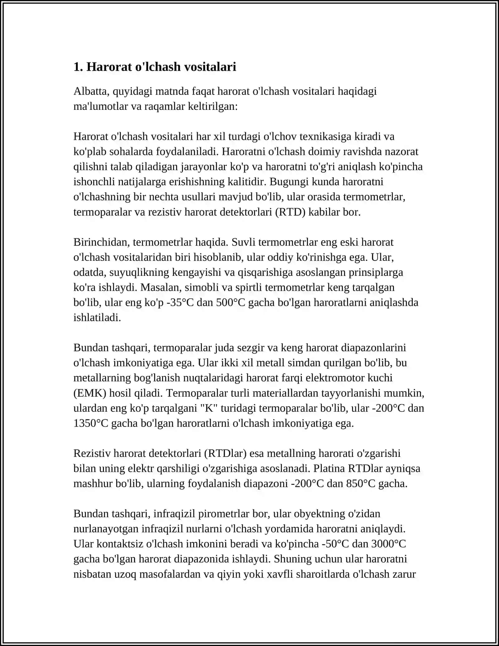 HARORAT O'LCHASH ASBOBLARINING TURLARI 3