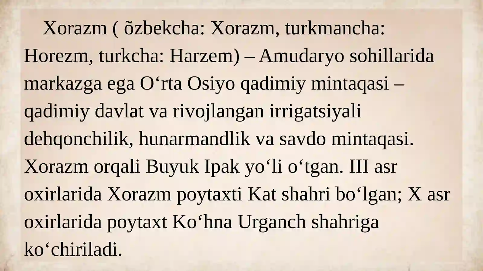 Eng qadimgi davrda Xorazm 3