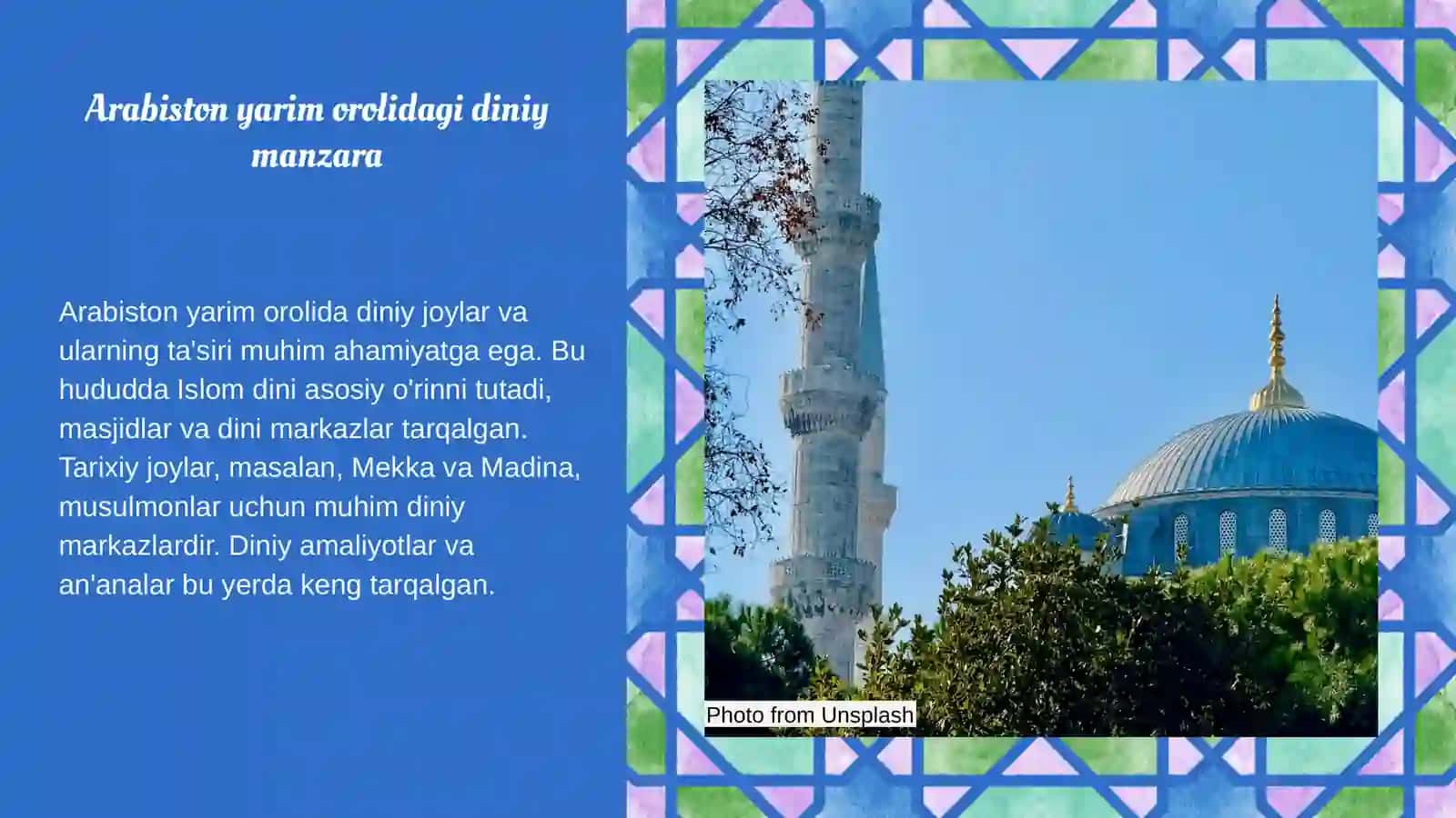 Arabiston yarim orolidagi diniy manzara 3