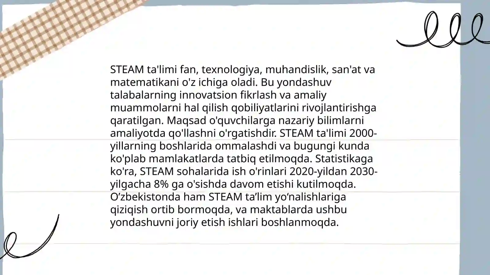 Oʻzbekistonfa STEAM ta'lim texnologiyasining rivojlanishi 3