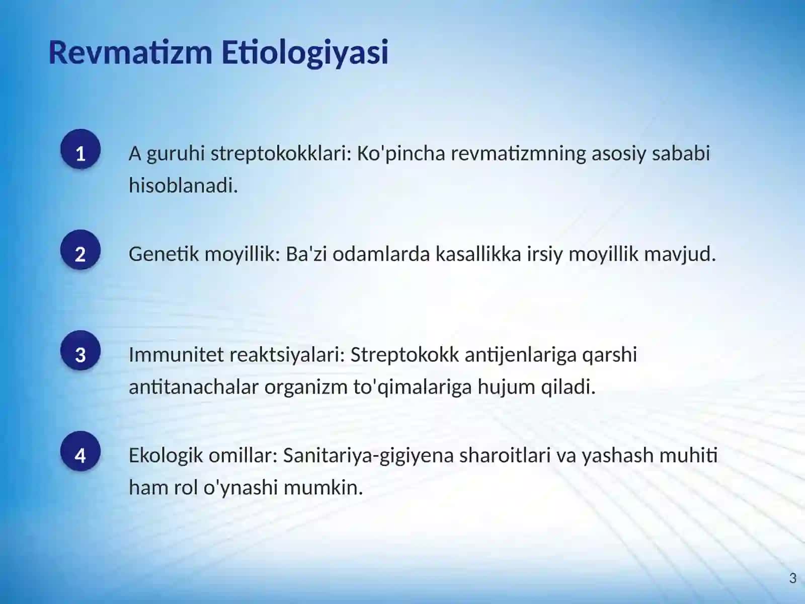 Revmatizm: Etiologiyasi, Klinik Morfologik Shakllari va Zamonaviy Davolash Usullari 3