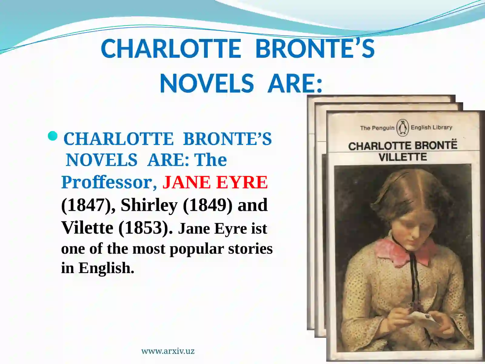 The plot and composition of “JANE EYRE” by Charlotte Bronte 3