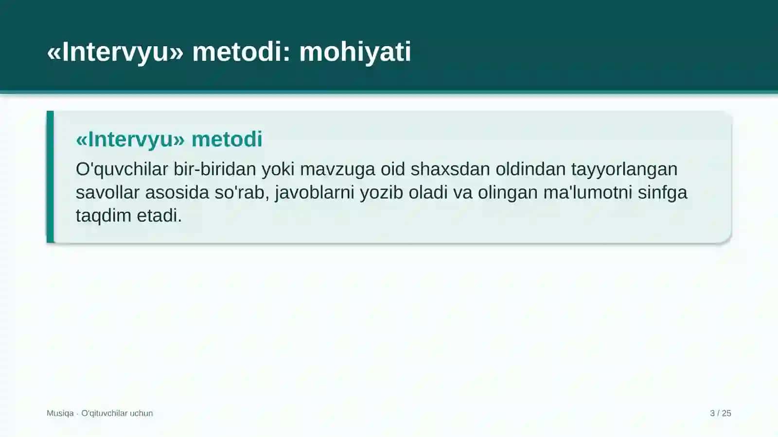 musiqa darslarida intervyu metodidan foydalanish 6045 3