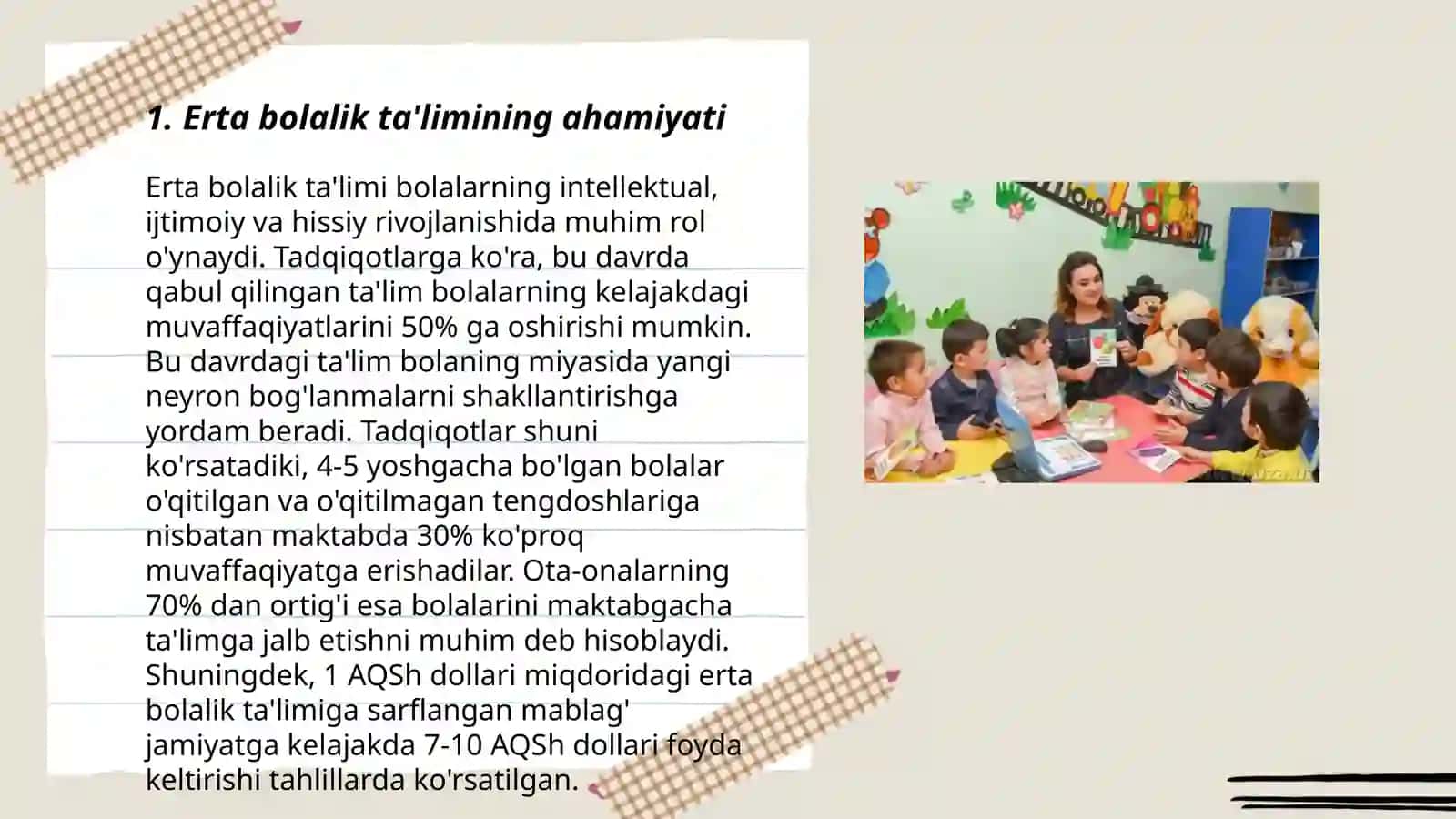 Maktabgacha ta'lim tashkiloti tarbiyachilari va oilada ta'lim-tarbiya muhitini yaratishning asosiy tamoyillari 3