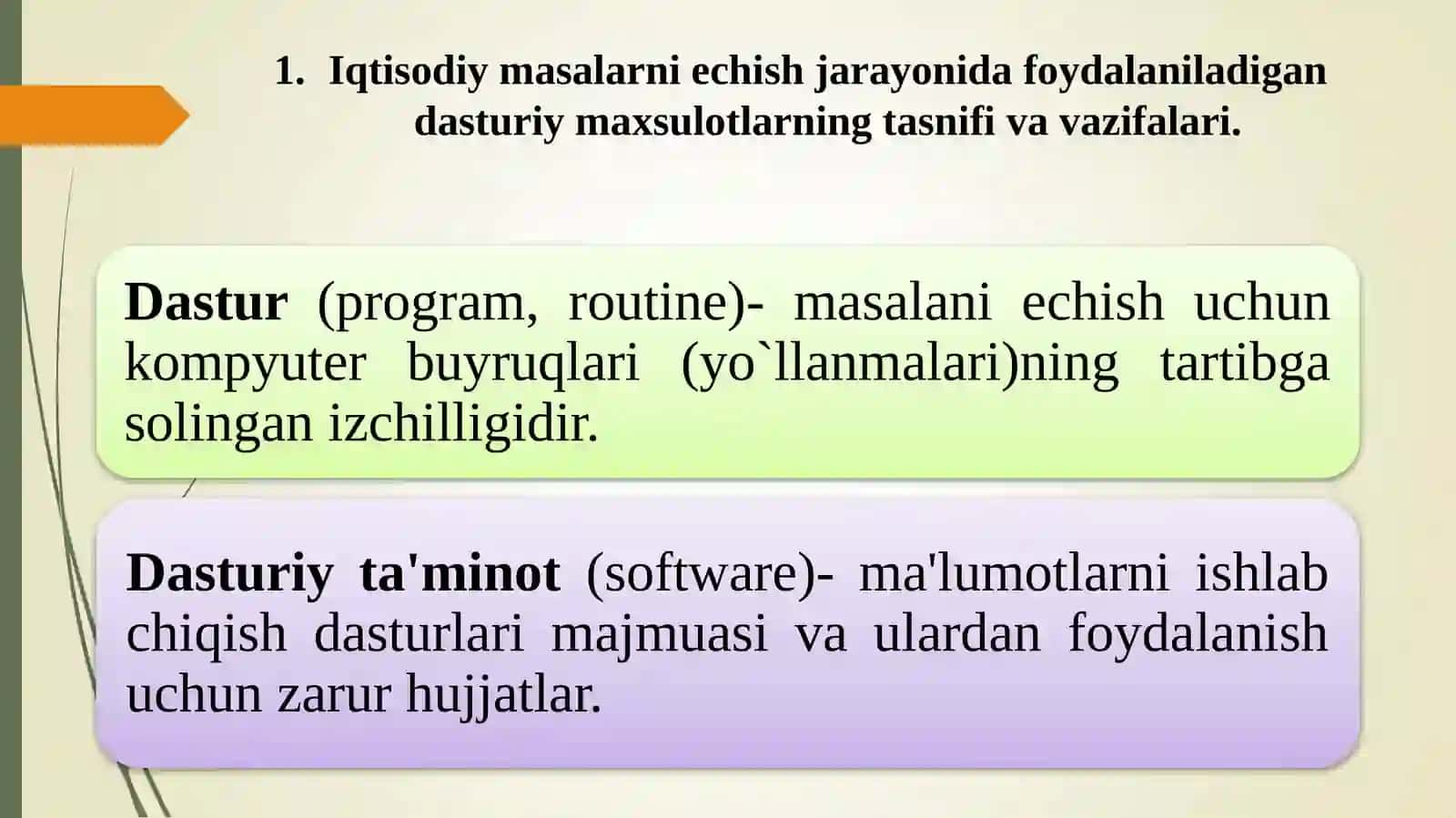 3-MA’RUZA. Iqtisodiy masalalarni yechishda jadval muharrirlaridan foydalanish 3