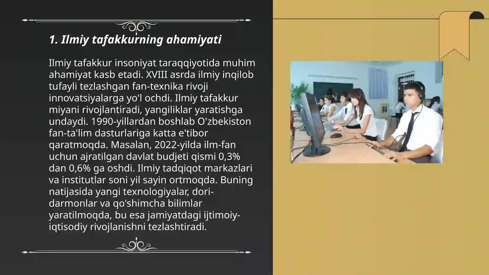 Ta'lim tarbiya jarayonida ilmiy va umummadaniy dunyoqarashni shakllantirish 3