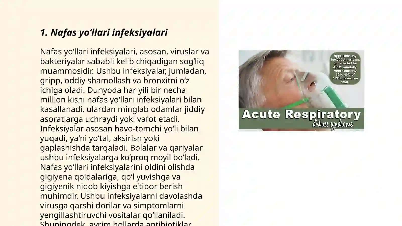 Nafas yoʻllari kasalliklarida bemorlarni davolash 3