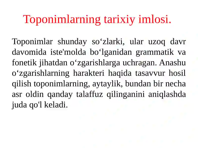 Tarixiy Toponimika 3
