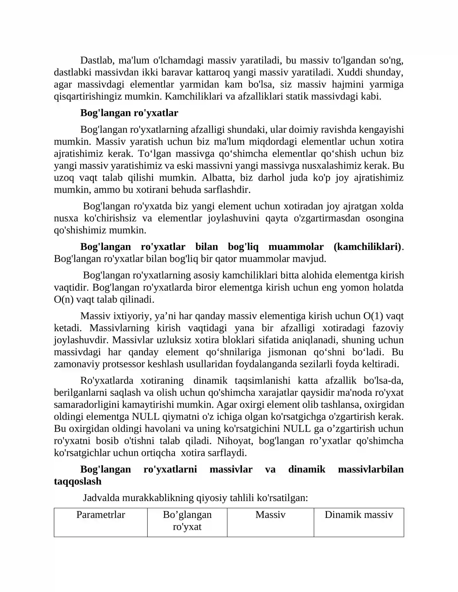 BO'LGAN RO'YXATLAR 3