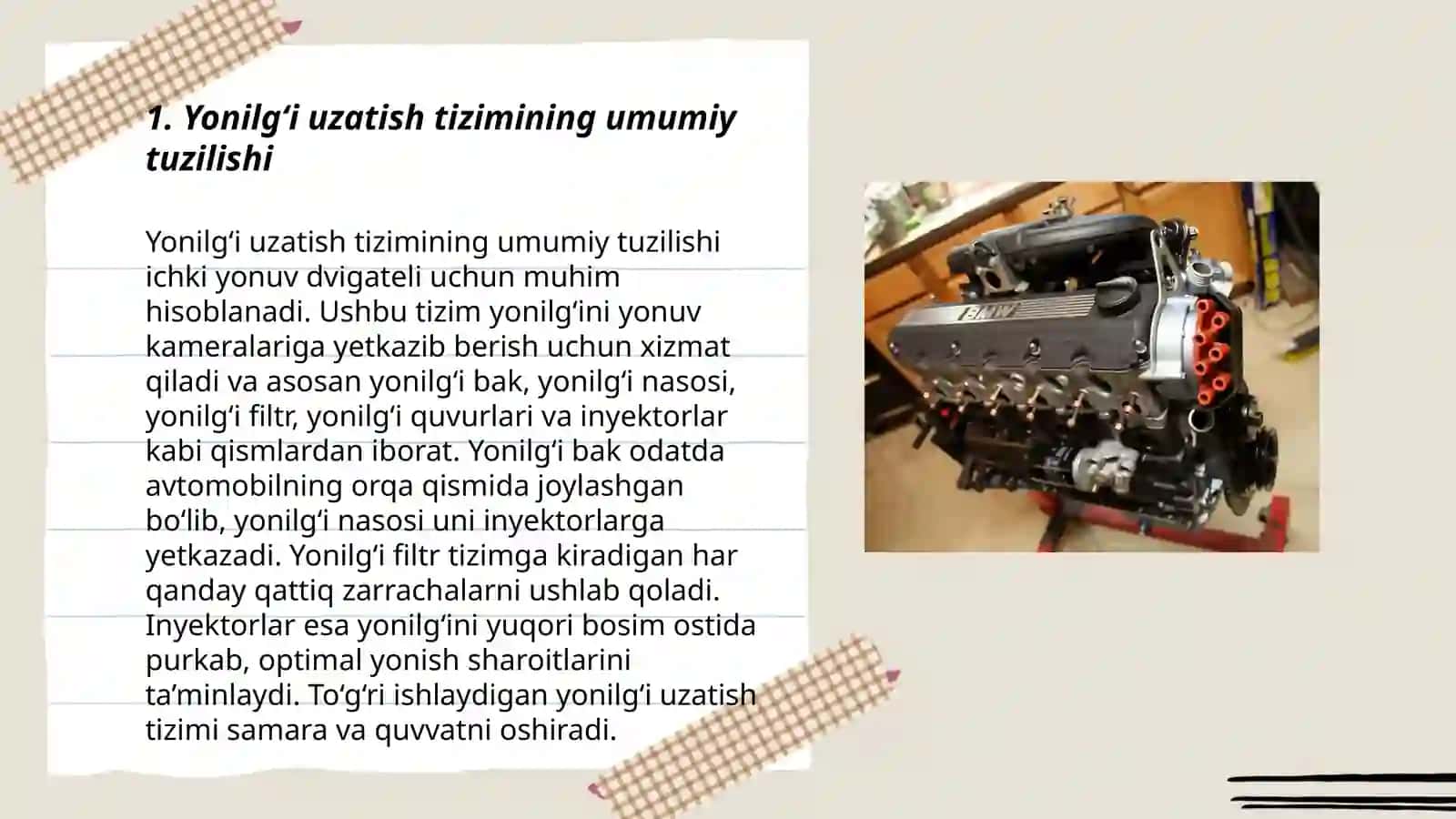 Yonilg‘i uzatish tizimi 3