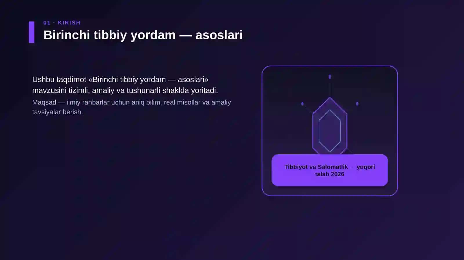 Birinchi tibbiy yordam — asoslari 3