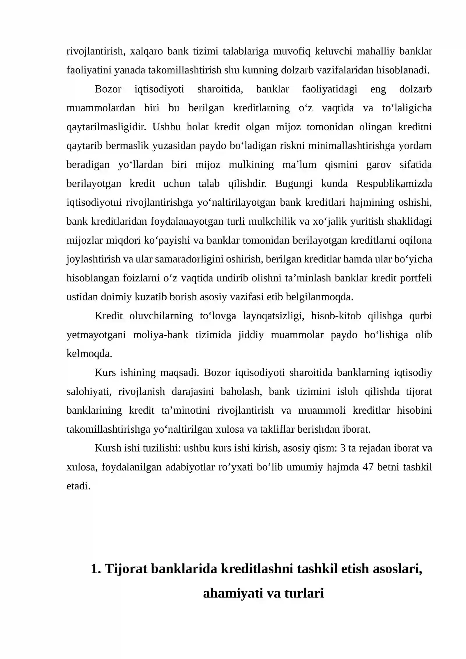 Banklarda kredit operatsiyalari hisobi 3