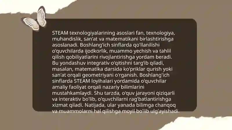 Boshlang'ich sinflarda STEAM texnologiyasini tashkil etishda xorij davltlari tajribalari 3