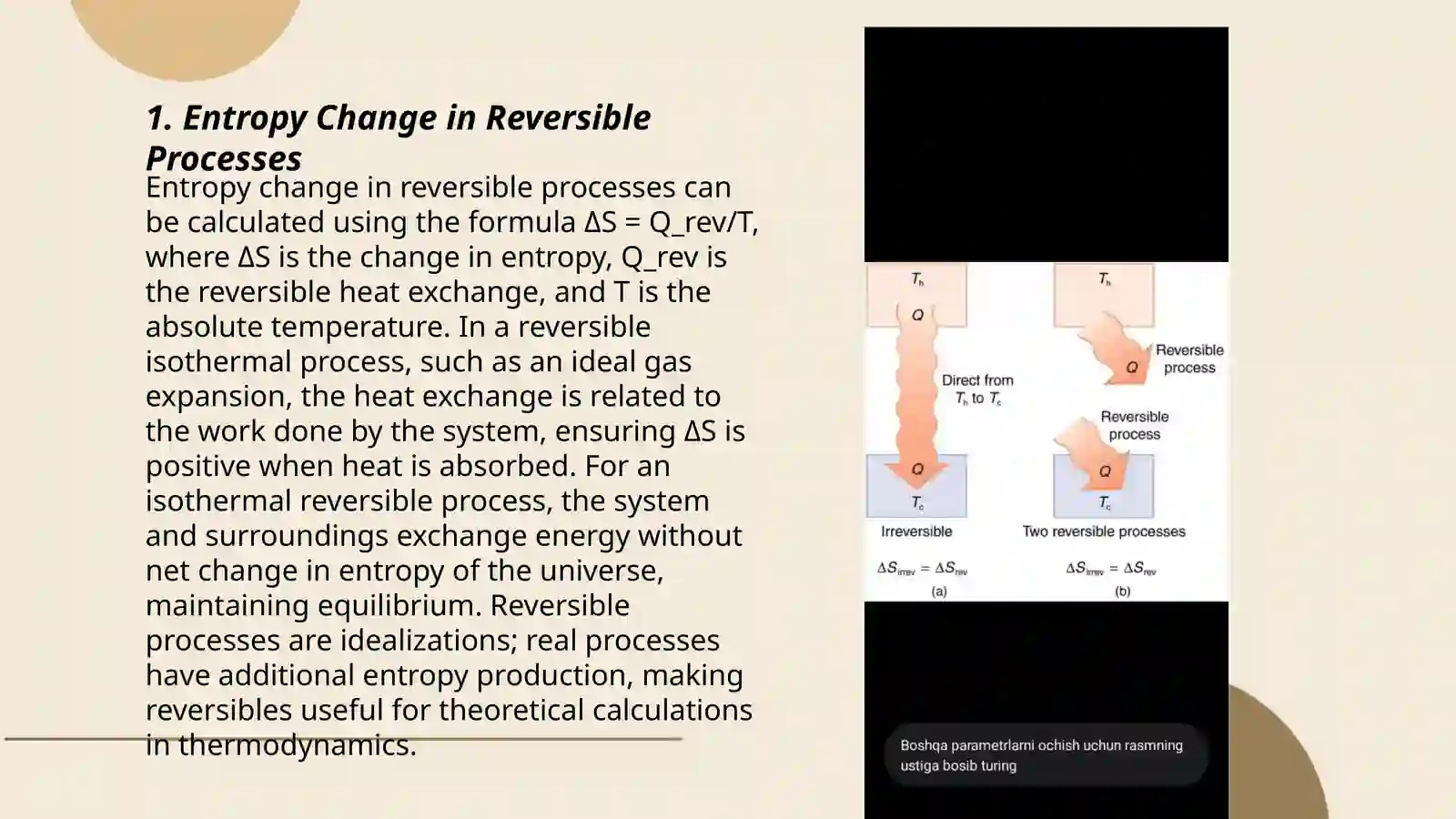 Entropy Change in Various Processes 3