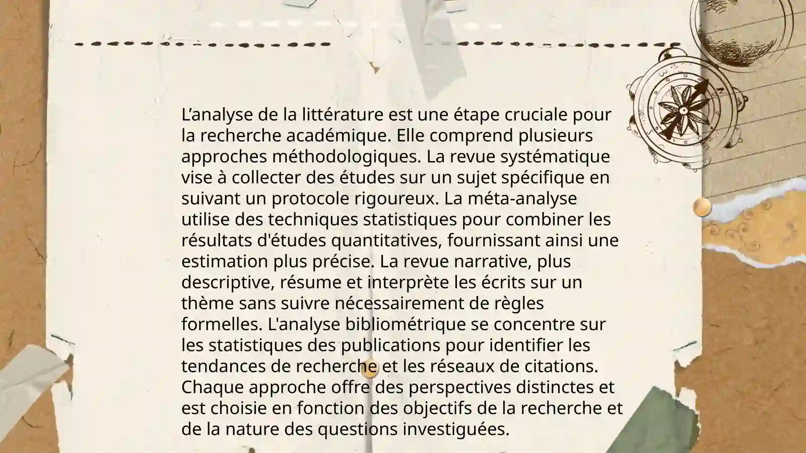 Analyse de la littérature 3
