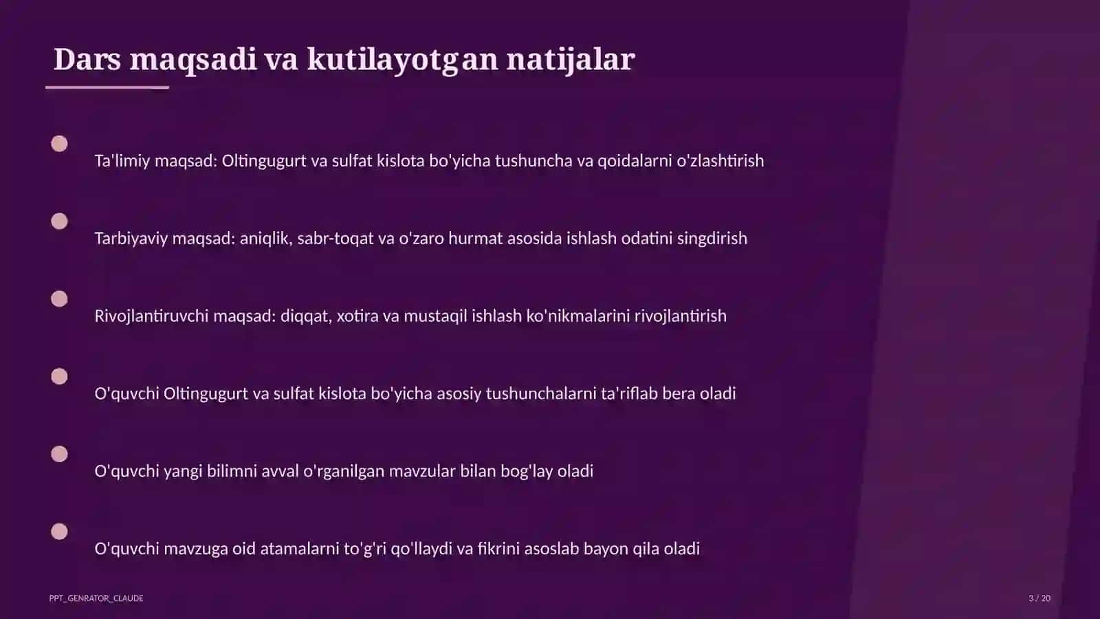 Oltingugurt va sulfat kislota (9-sinf) 1