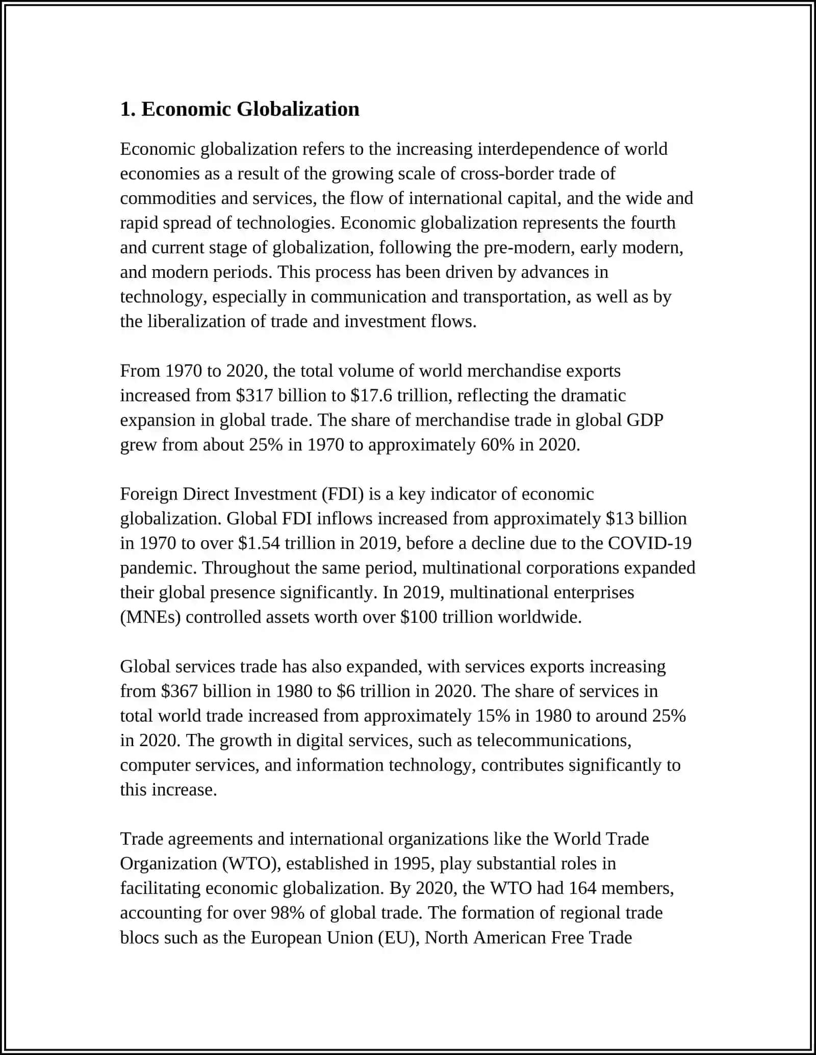 CHANGES IN THE STRUCTURE OF THE ECONOMY 3
