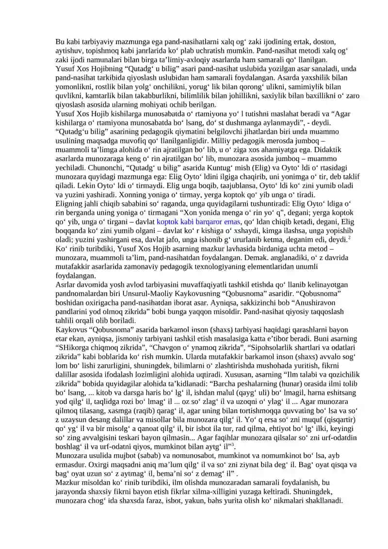 Hozirgi kunda barkamol shaxs tarbiyalanish diagnostikasi 3