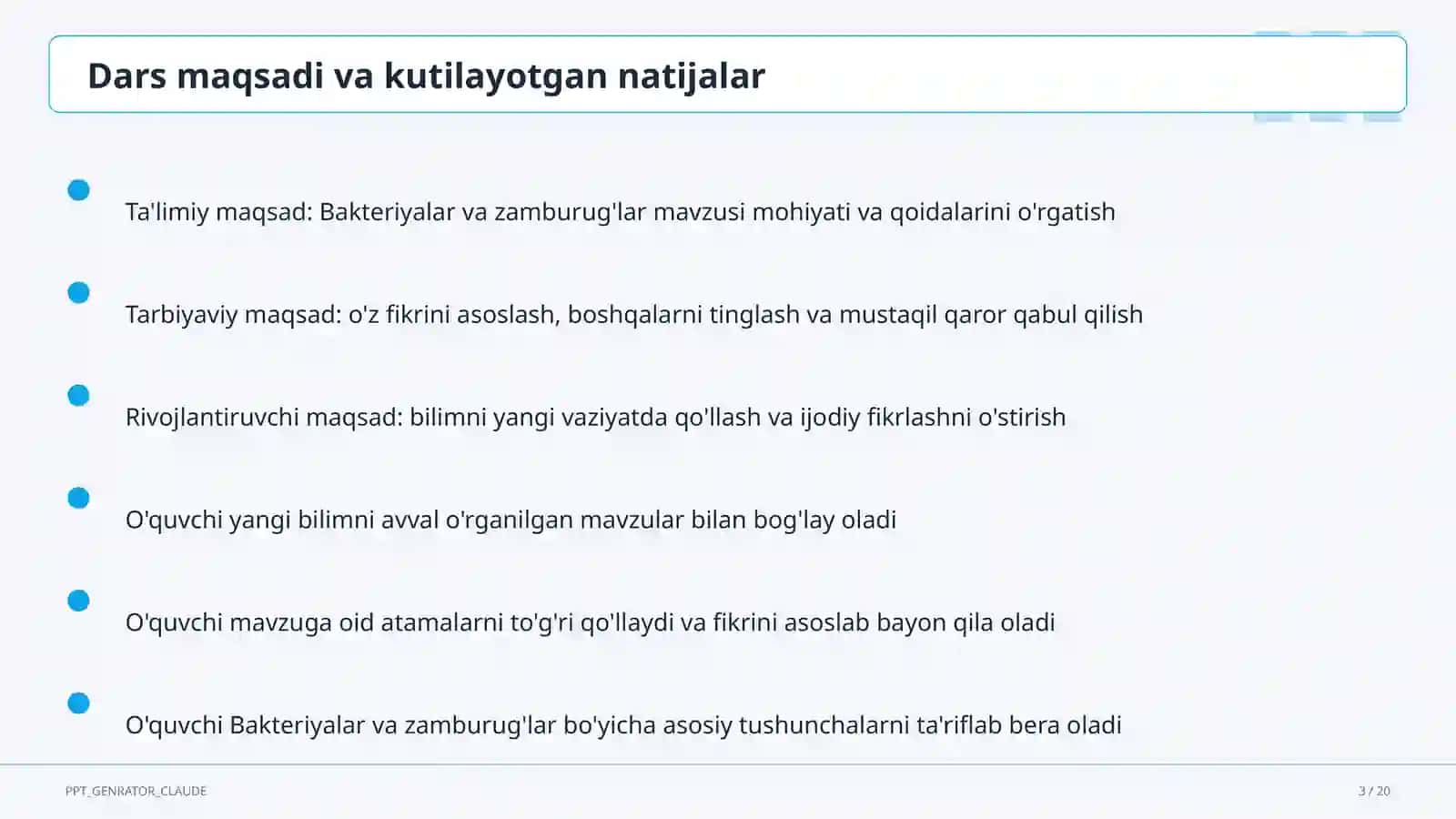 Bakteriyalar va zamburug'lar (6-sinf) 3