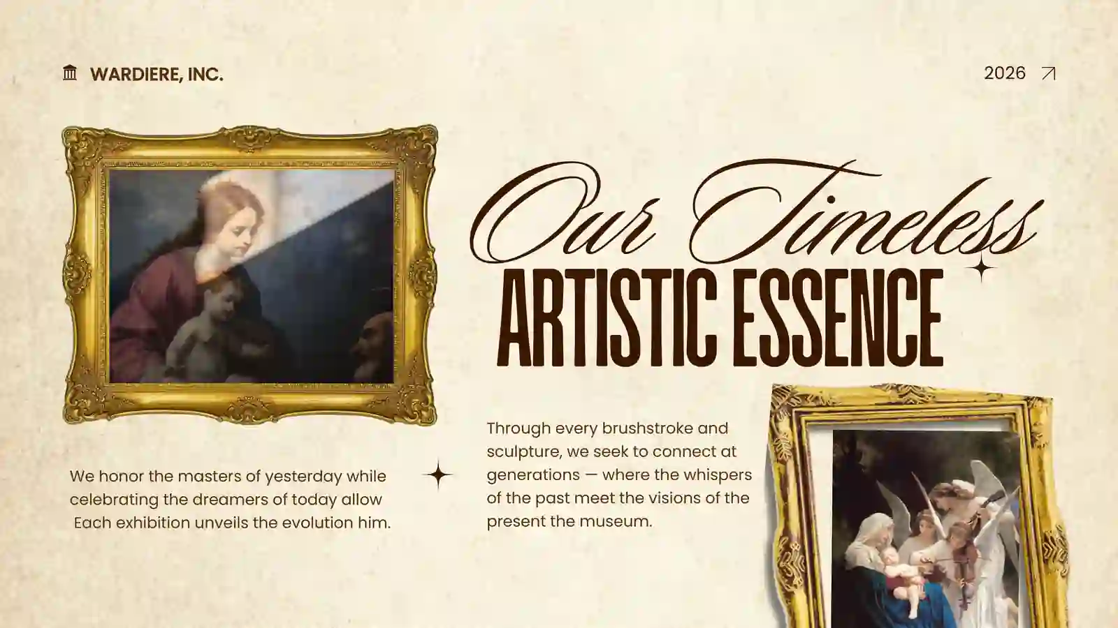 Timeless Art Gallery Presentation Template 3