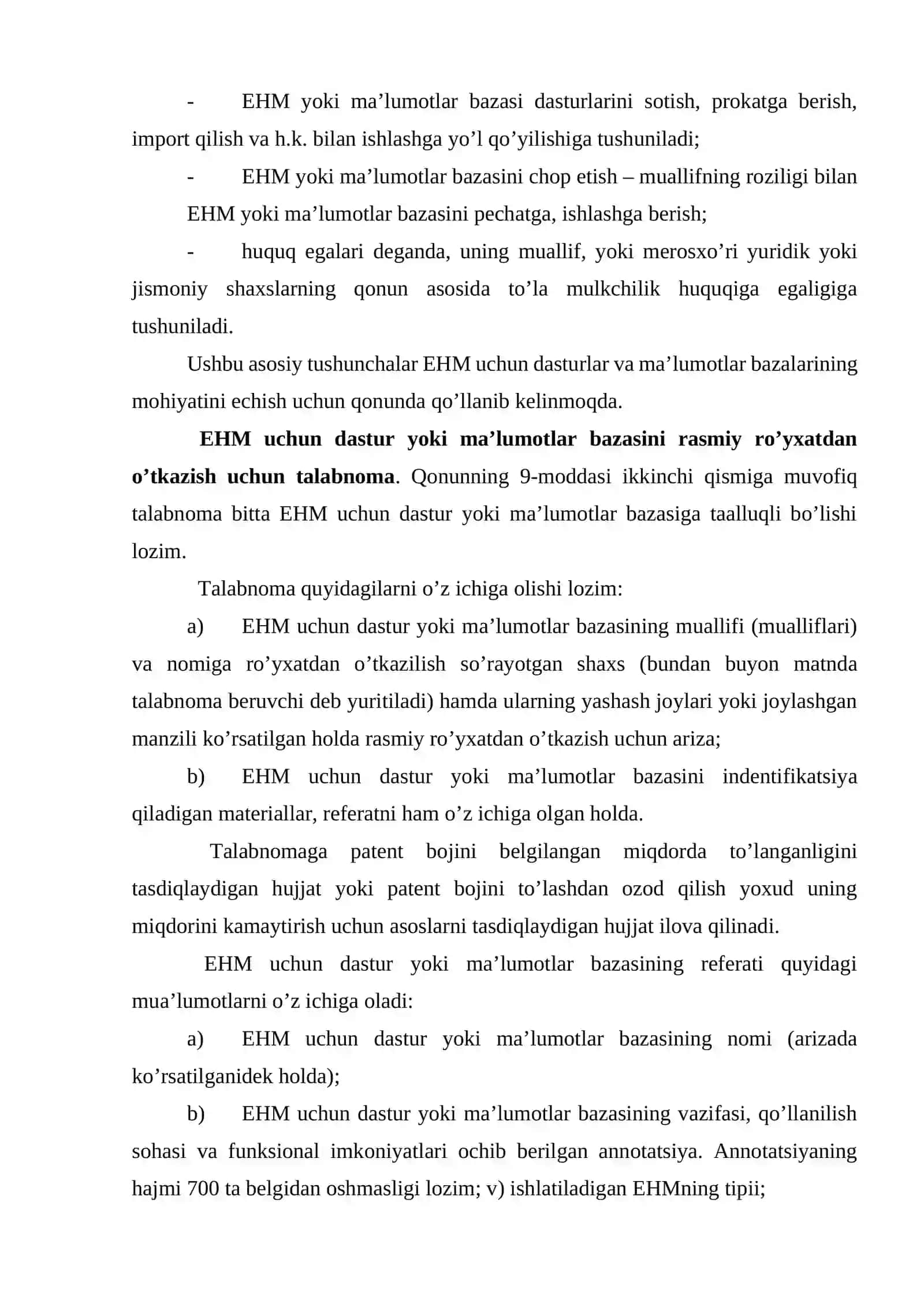 Elektron hisoblash mashinalari (EHM) uchun dasturlar va ma’lumotlar bazalari tushunchasi, mohiyati 3
