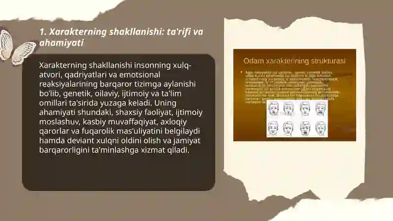 Xarakterning shakllanishi 3