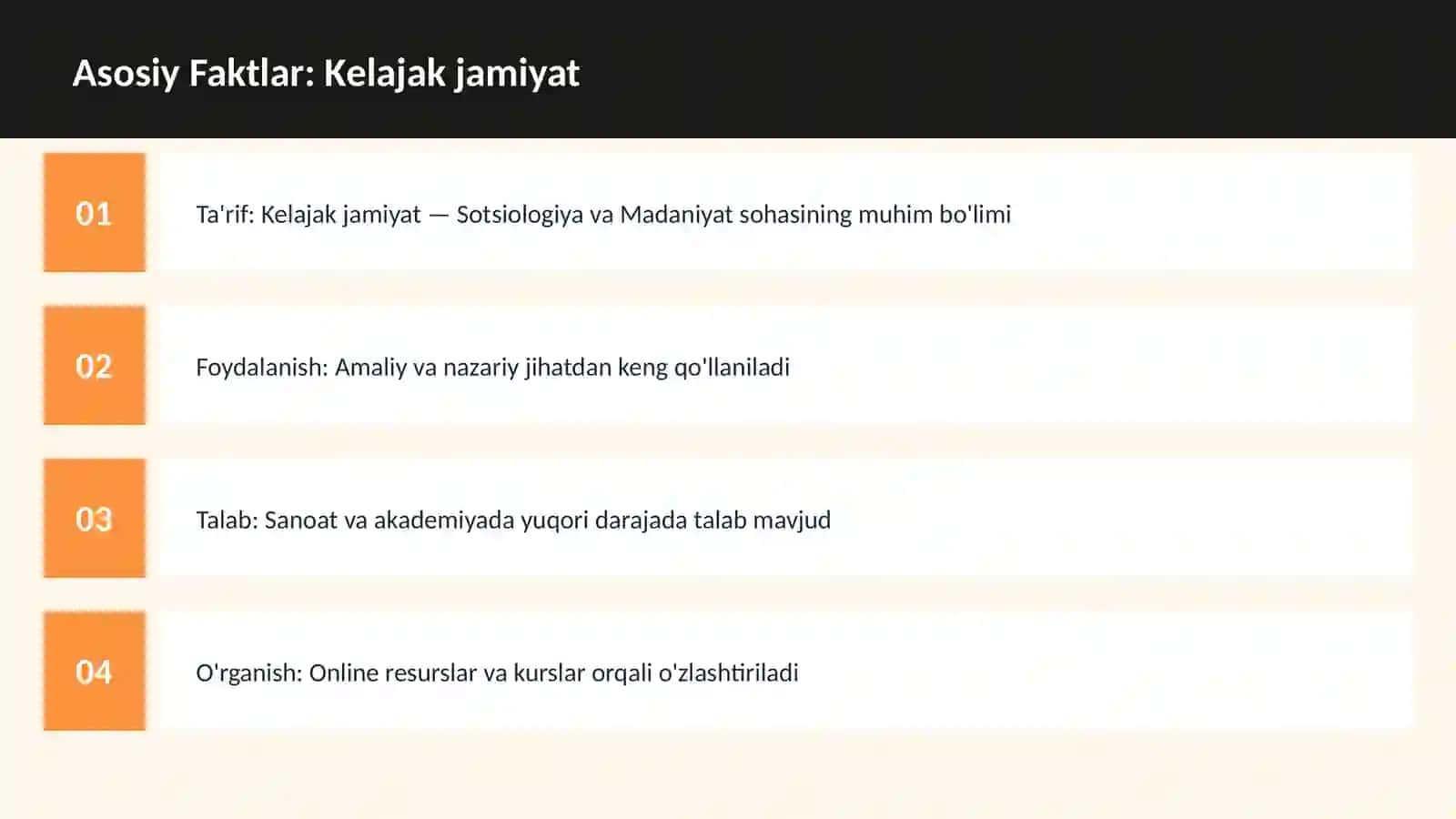 Kelajak jamiyat 3