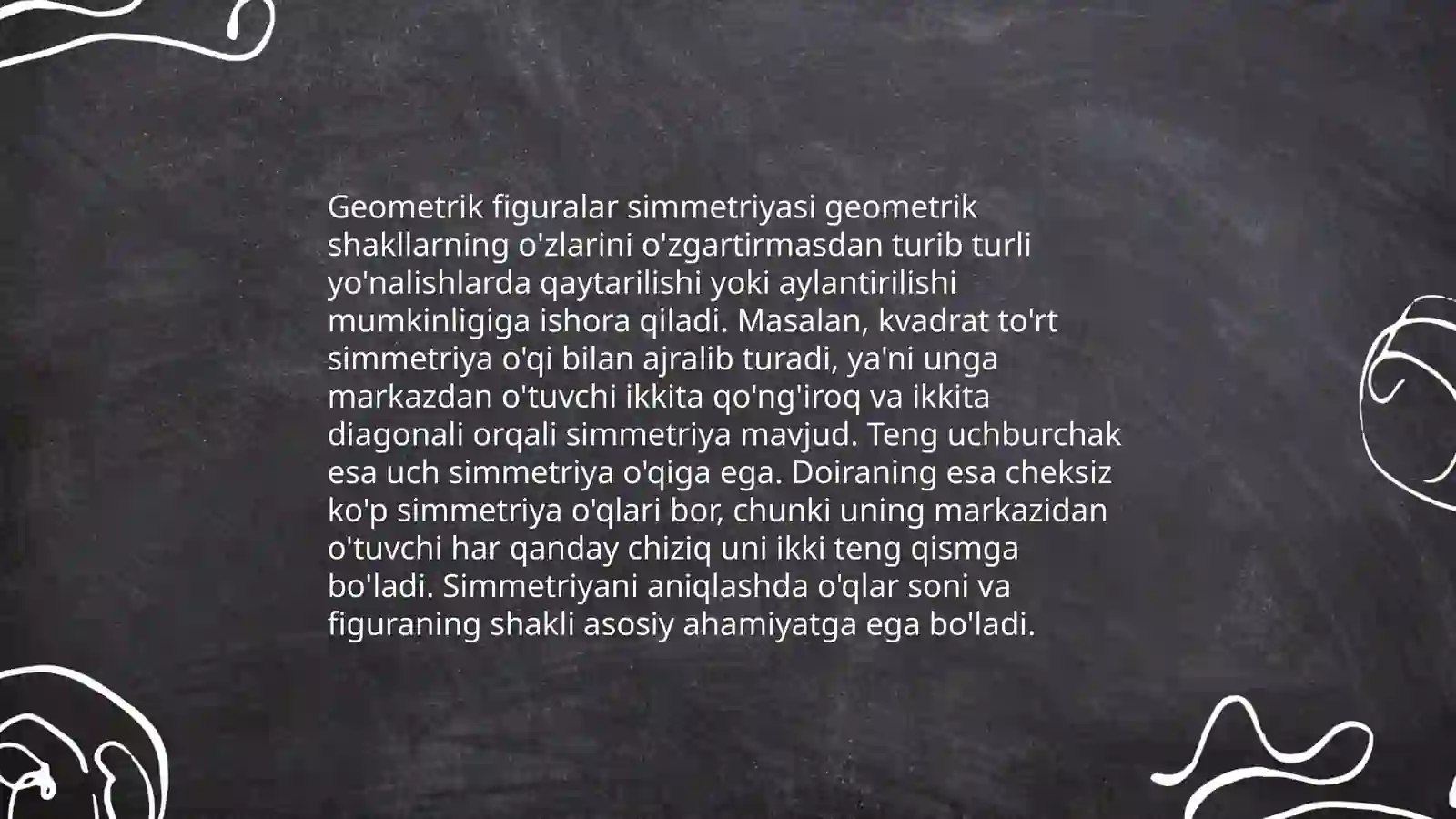 Tabiatdagi semetriyalar 3