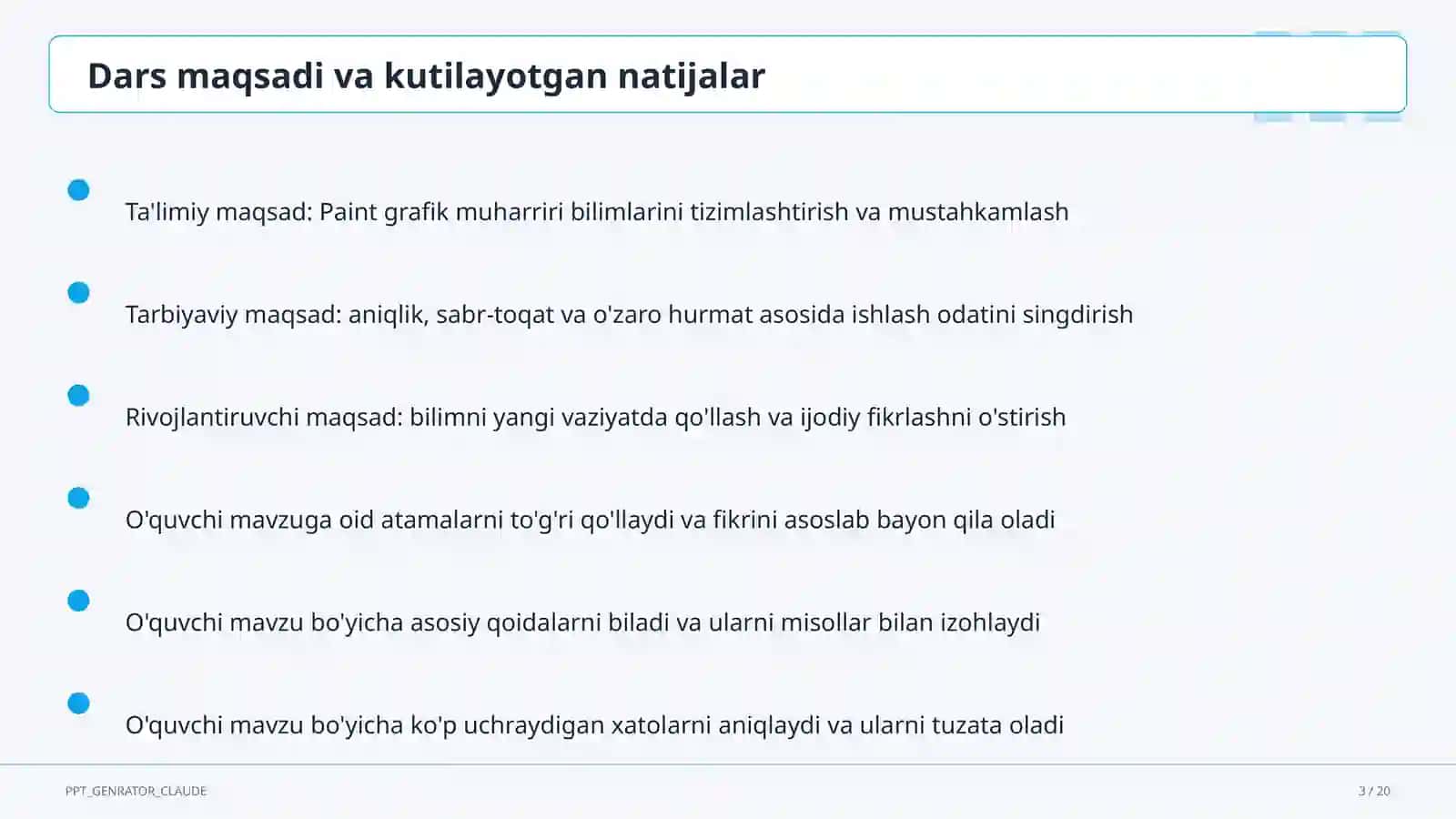 Informatika va axborot texnologiyalari (5–11) — o'quvchilar uchun 3