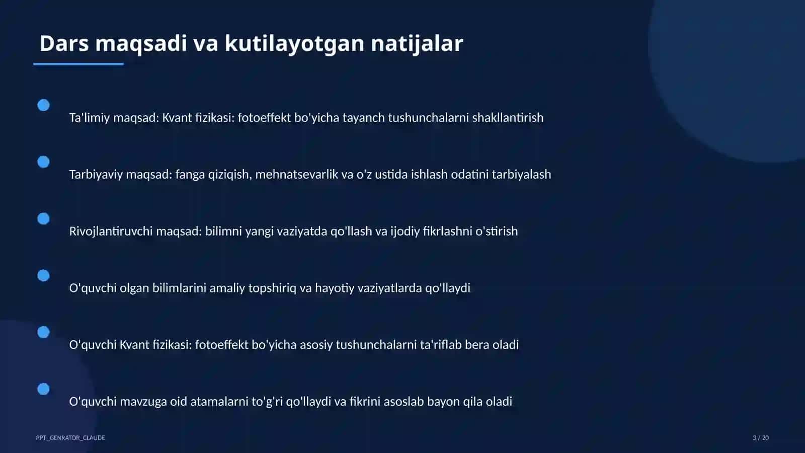 Kvant fizikasi: fotoeffekt (11-sinf) 3