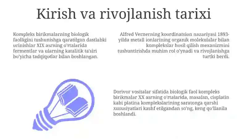 Biologik faol kompleks birikmalar 3