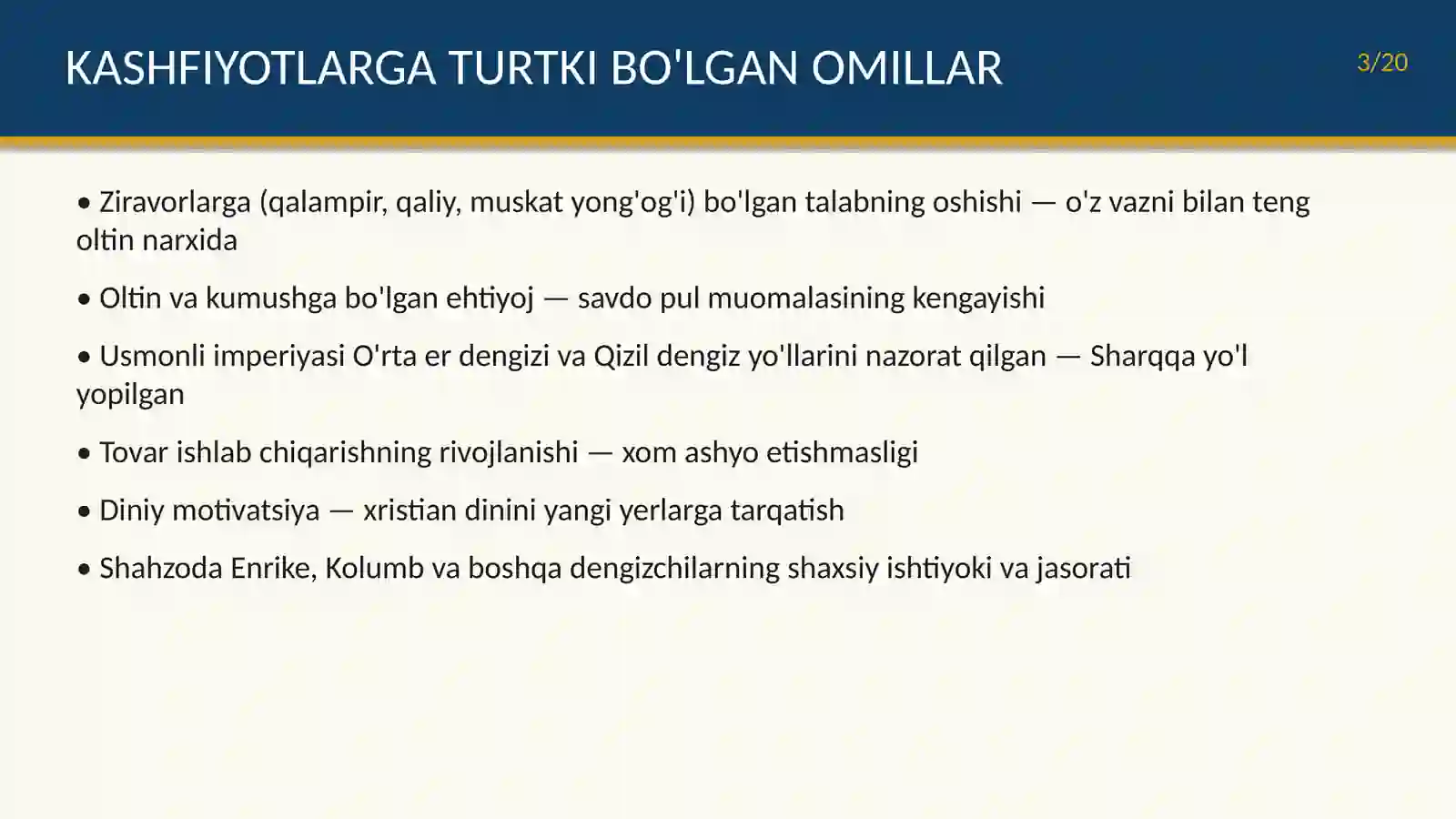 Buyuk geografik kashfiyotlar va uning fanga ta'siri 3