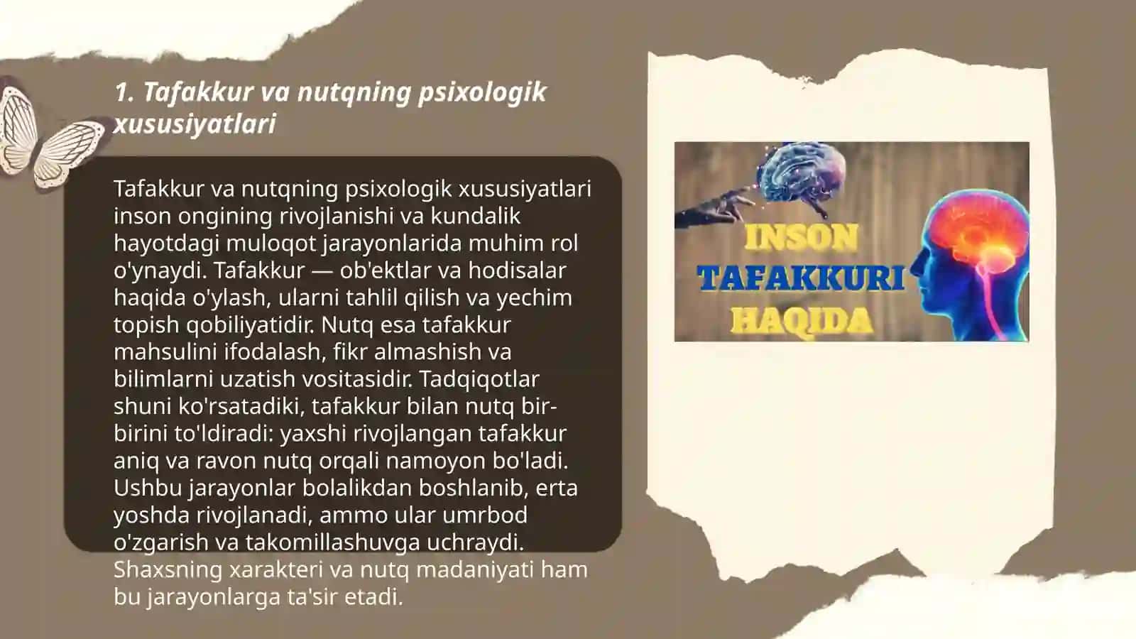 Tafakkur va nutq jarayoni 3