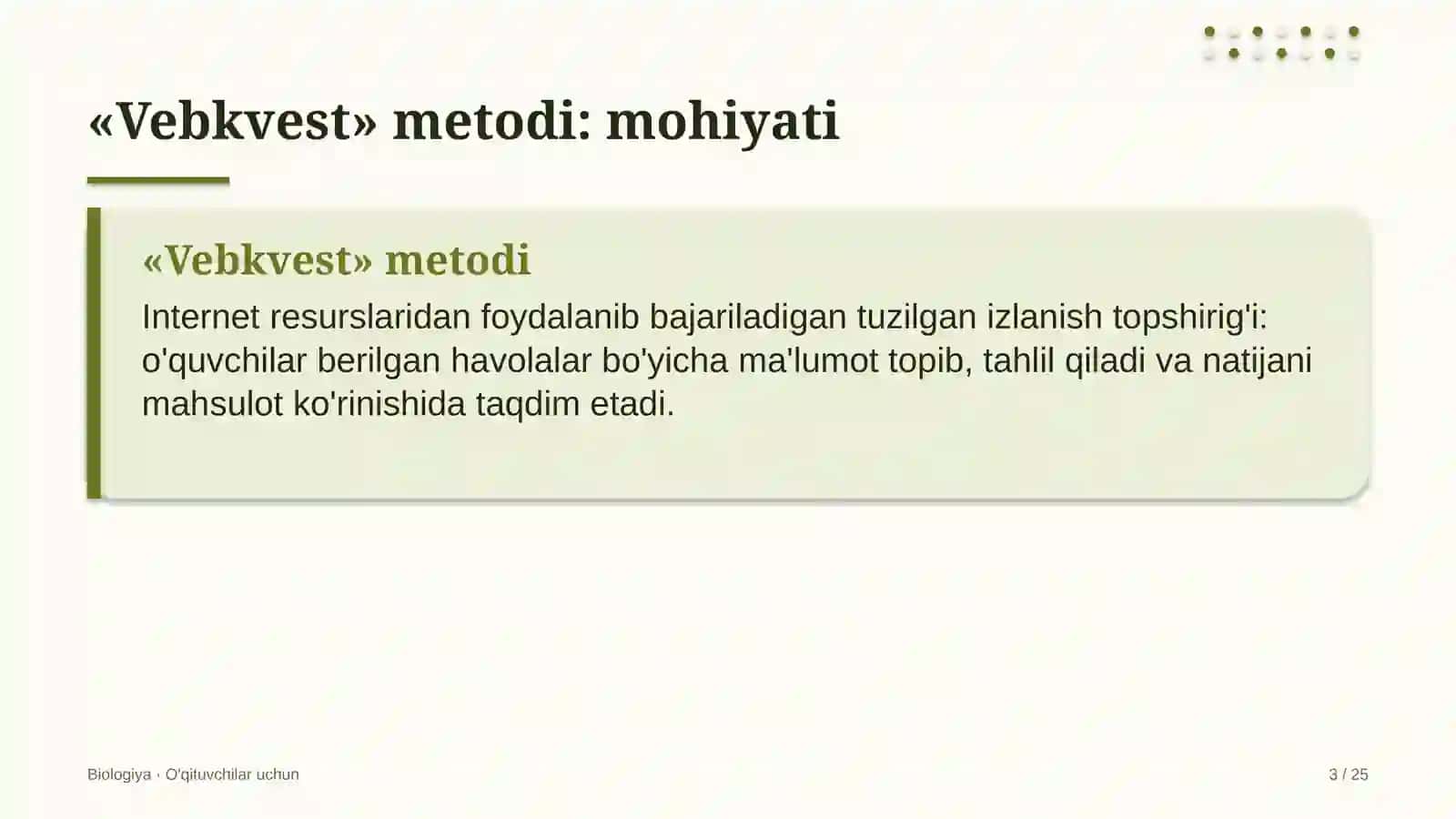 biologiya darslarida vebkvest metodidan foydalanish 2557 3