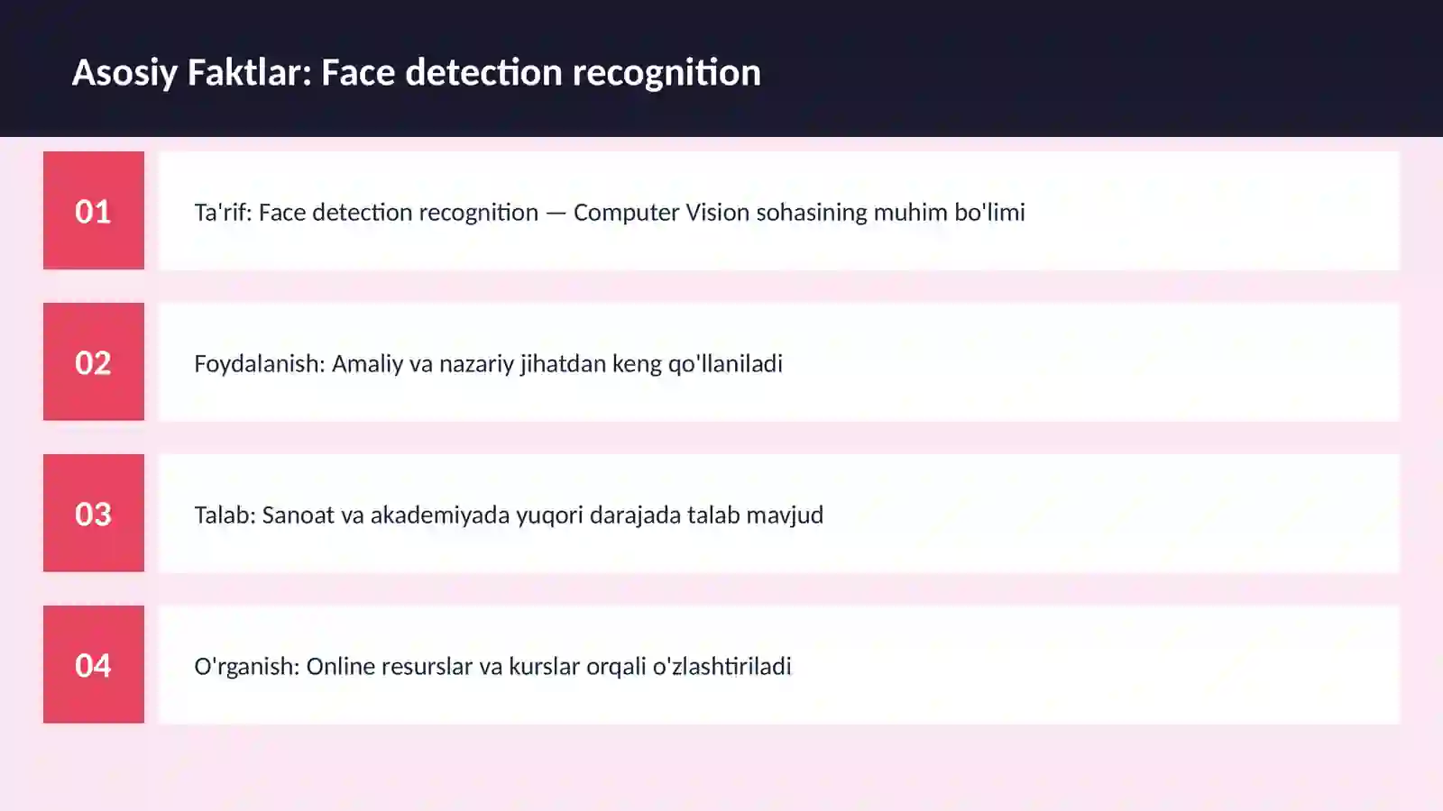 Face detection recognition 3