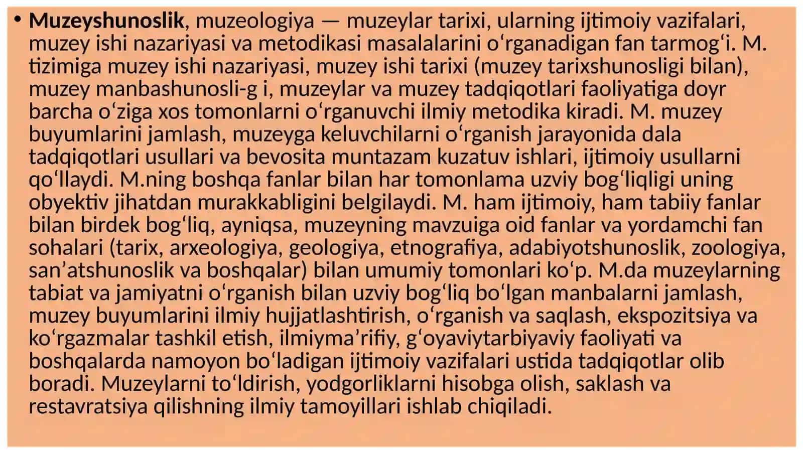 Arxeologiyafaningmuzeyshunoslikfanibilanbog’liqligi 3
