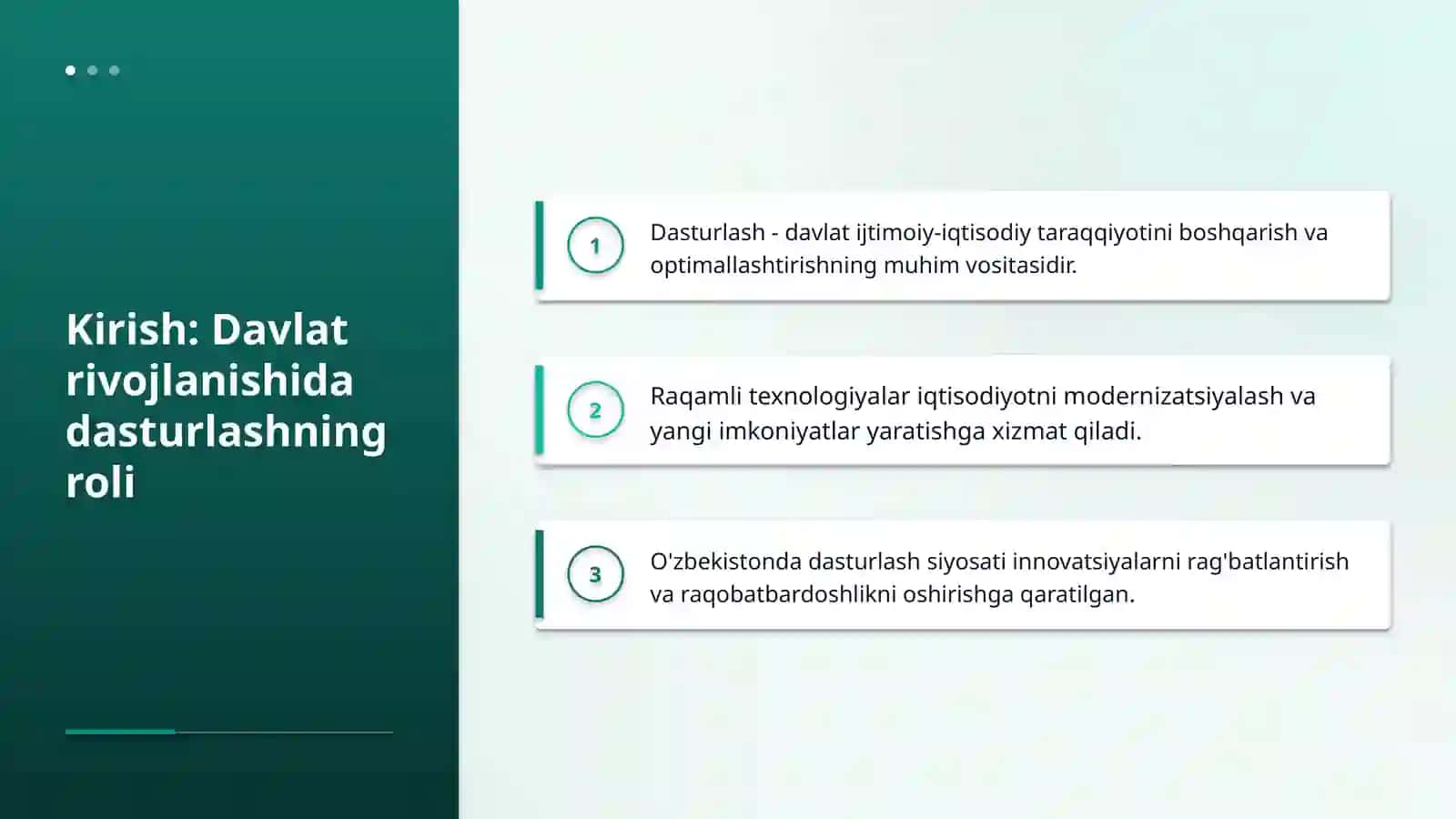Davlatni ijtimoiy iqtisodit rivojlanishni dasturlash pragnozlashtirish va rivojlantriah siyosati 3