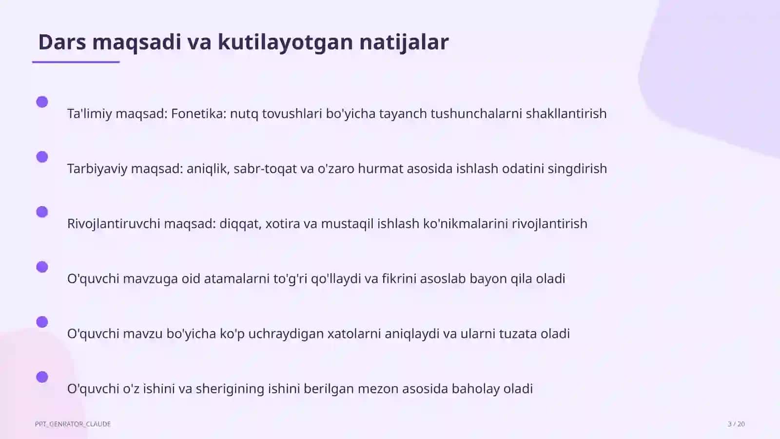 Ona tili (5–11) — metodik birlashma uchun 3