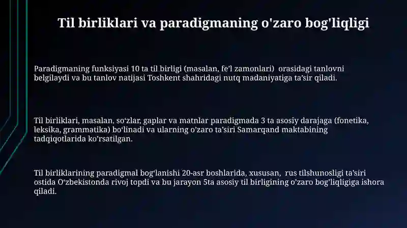 Til nutq munosabati 3